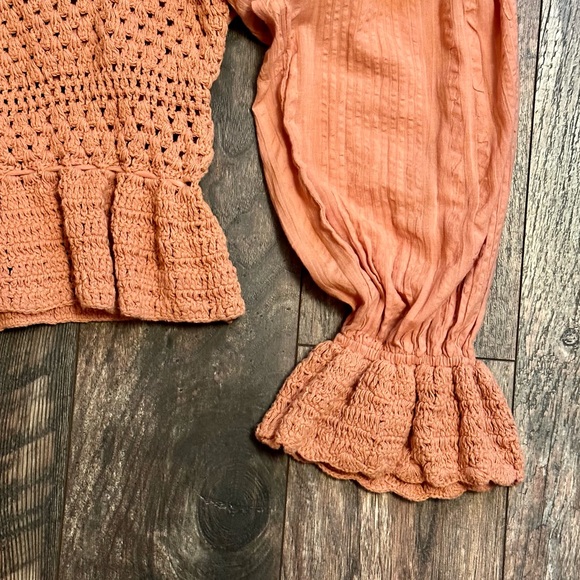 Free People Megan crochet top size large - Picture 7 of 15